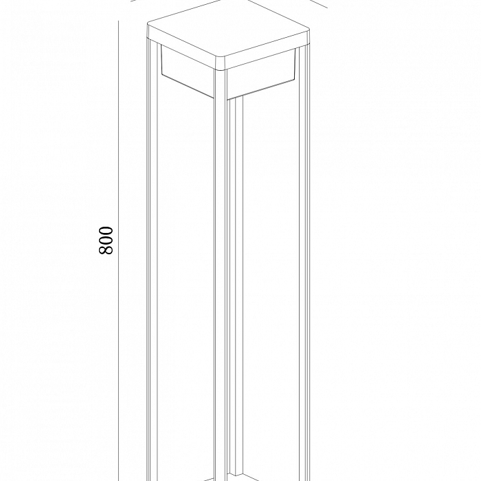 Уличный светильник на столбе Outdoor O021FL-L10B3K