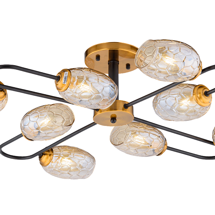 Люстра Sfera Sveta 06749/8 BK+GOLD BRONZE