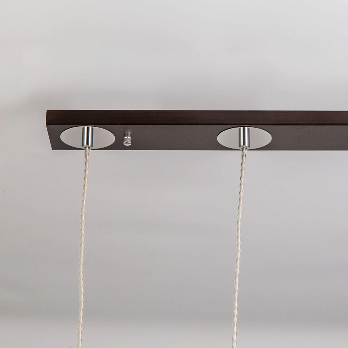 CL126232 Берта Хром+Венге Св-к Подвес Светильник тройной  CL126232