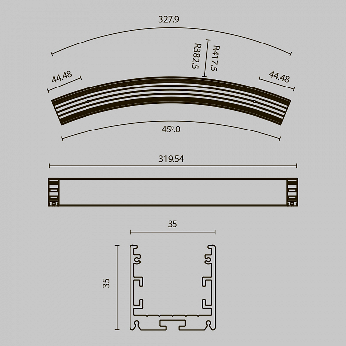 Led Strip ALM-3535R-B-D-45°-0.8M