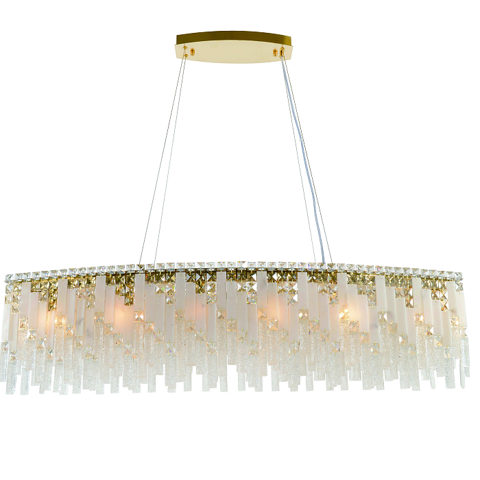 Люстра NewRgy 6079P/14A PLATING BRASS H+CLEAR