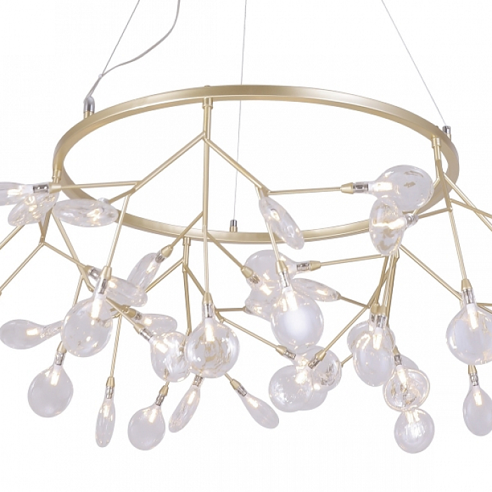 Светильник подвесная Crystal Lux EVITA SP45 D GOLD/TRANSPARENT