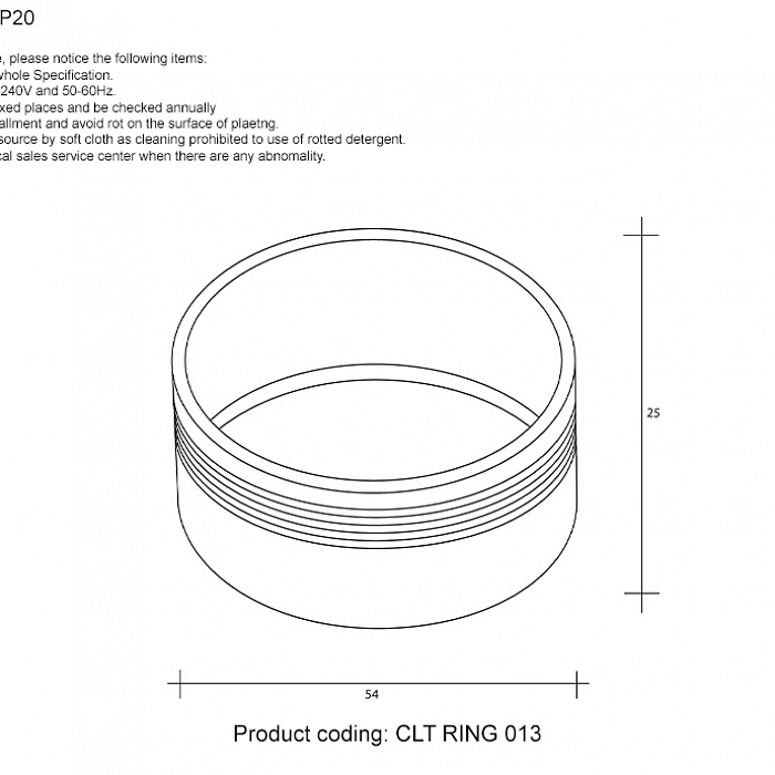 Crystal Lux CLT RING 013 GO