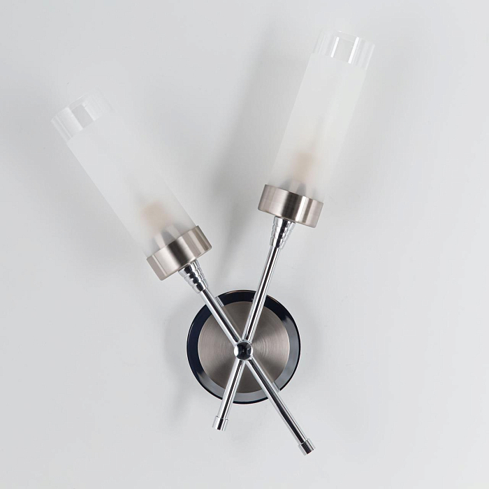 CL109321 Хеликс Хром Мат+Хром Св-к Бра Бра на 2 лампы  CL109321