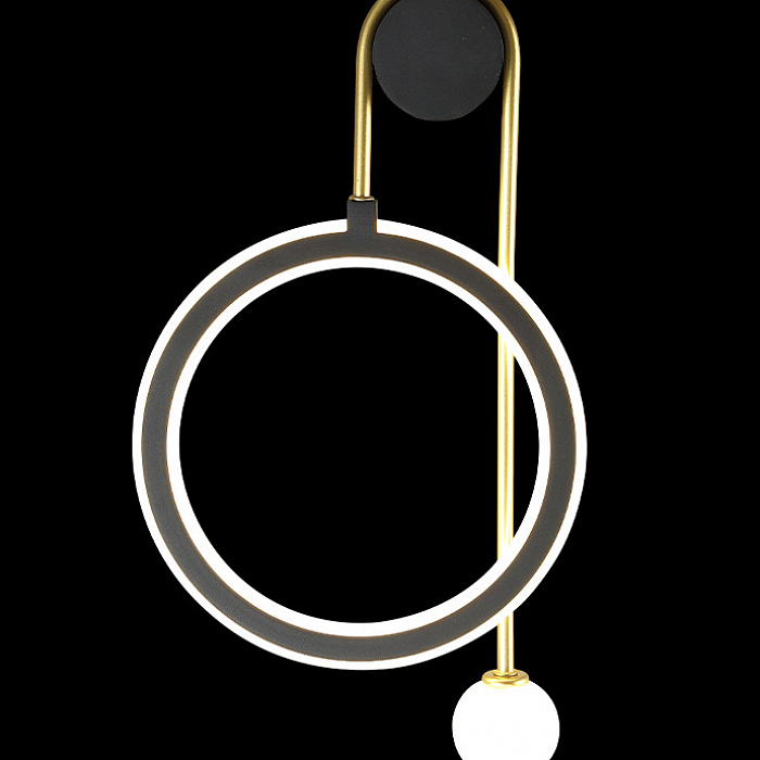 Бра Crystal Lux CORIDA AP25W LED BLACK/GOLD