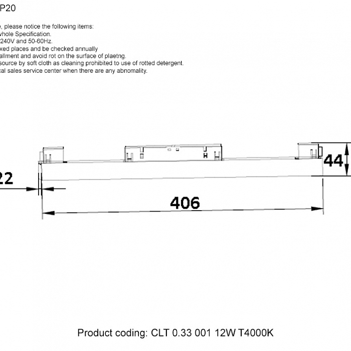 Светильник Crystal Lux CLT 0.33 001 12W WH T4000K