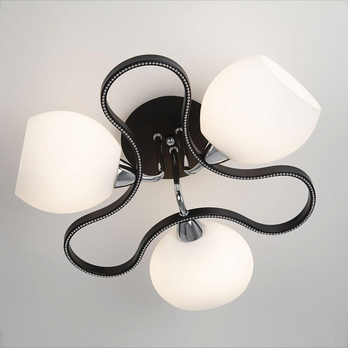 CL131132 Октава Темный+Хром Люстра Люстра потолочная  CL131132