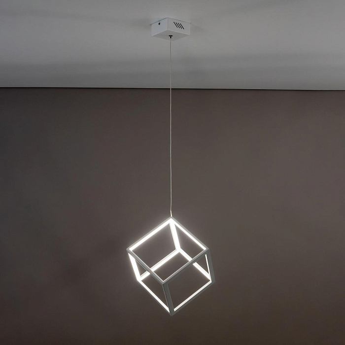 CL719200 Куб Белый Св-к Подвес, LED 30W*4000K Светильник светодиодный  CL719200