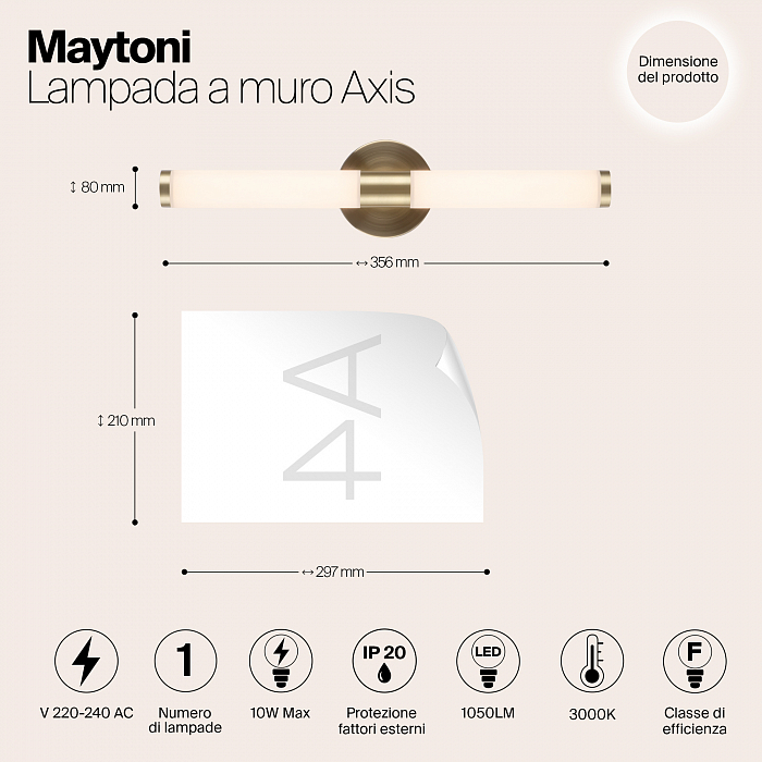 Бра светодиодное Maytoni MOD106WL-L10G3K
