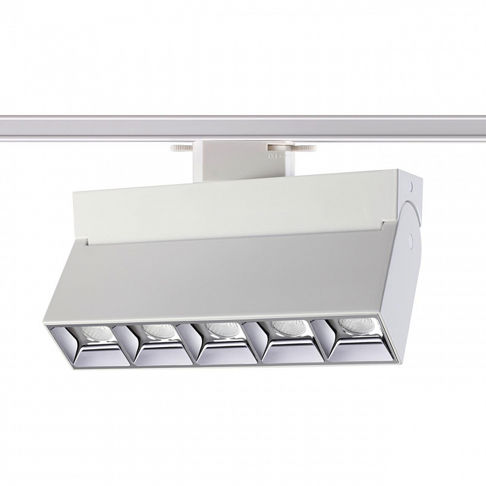 358665 PORT NT21 234 белый Светильник трековый однофазный трехжильный IP33 LED 4000K 25W 110-265V EOS Трековая система Трековый светильник NOVOTECH 358665