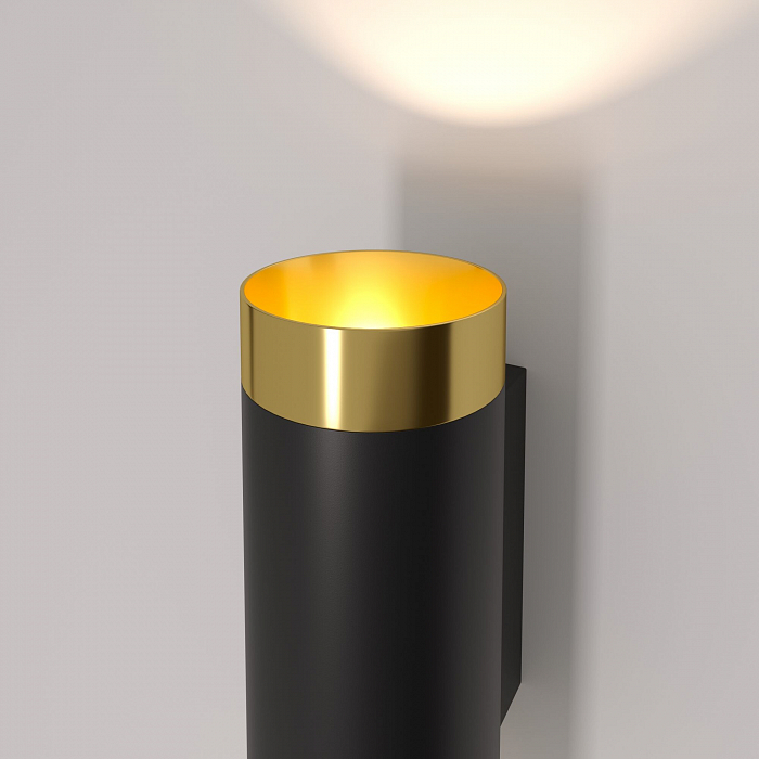Светильник на 2 лампы Elektrostandard MRL 1016 черный/золото