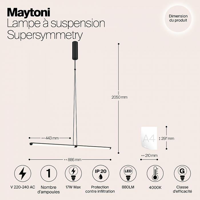 Светильник Maytoni P096PL-L11BK