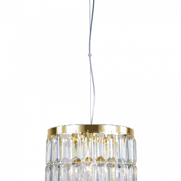 Люстра NewRgy 2752E/3A GOLD+CLEAR