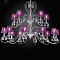 Люстра IDL 301/10+5 Chrome Viola