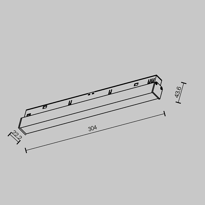 Трековая система Technical TR030-2-12W2.7K-B