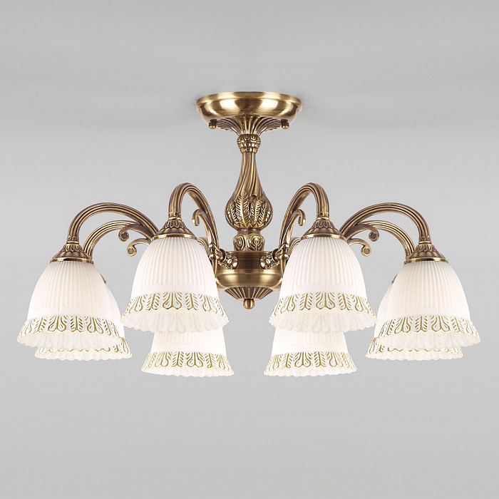 Светильник потолочная Eurosvet 60107/8 античная бронза