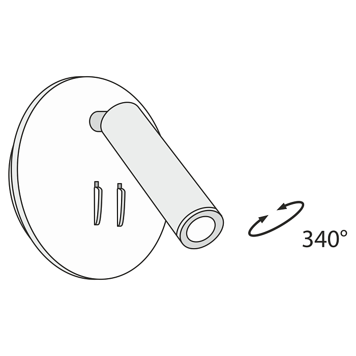Бра на 1 лампу Technical C176-WL-01-6W-B