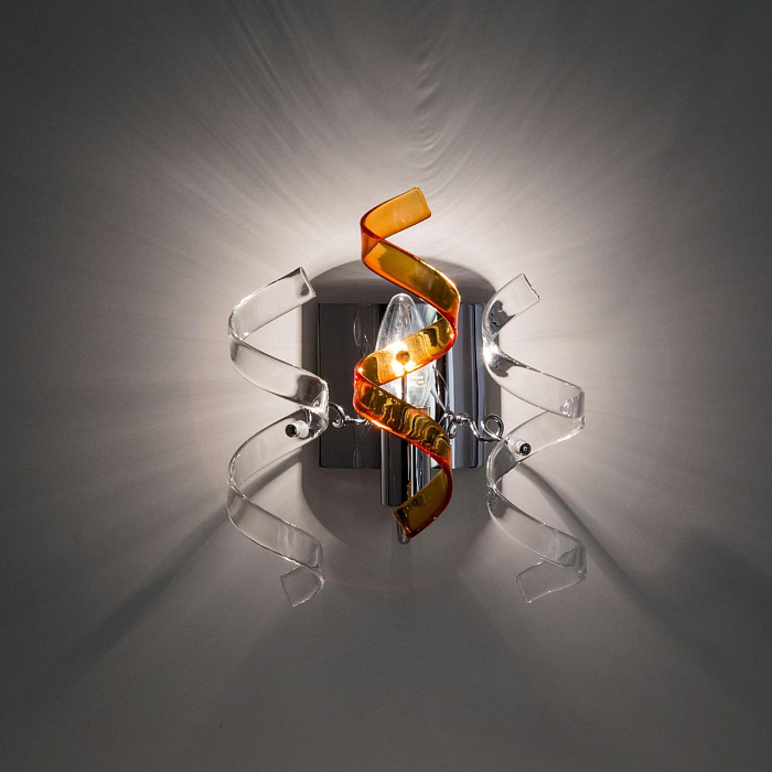 CL222322 Рандом Хром+Прозр+Янт Св-к Бра Бра на 1 лампу  CL222322