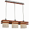 Светильник тройной Sfera Sveta 85559/3PB RED+WOOD+CH