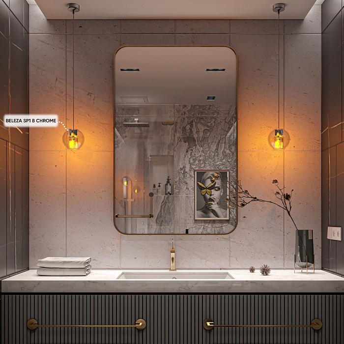 Светильник Crystal Lux BELEZA SP1 B CHROME