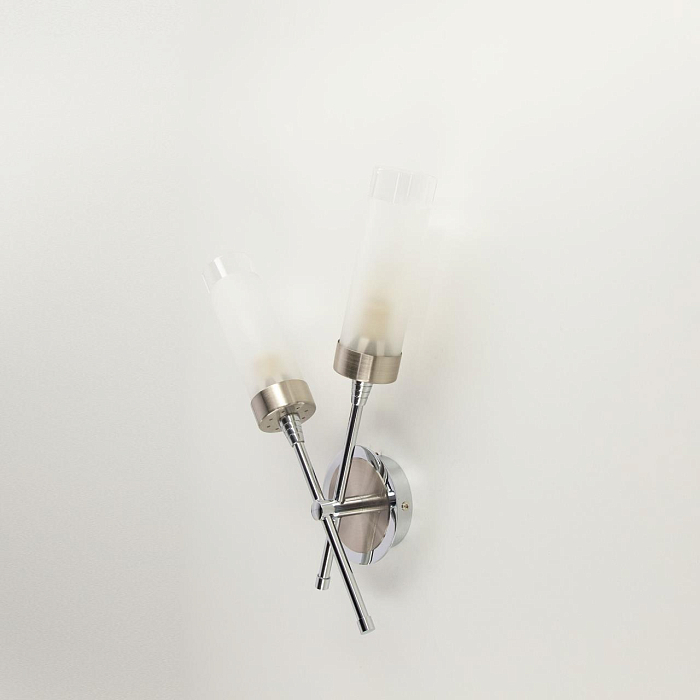 CL109321 Хеликс Хром Мат+Хром Св-к Бра Бра на 2 лампы  CL109321