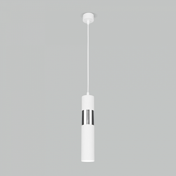 Люстра одинарный Eurosvet 50097/1 белый/хром