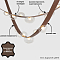 Светильник Crystal Lux BOSQUE SP7 L3000 BROWN/TRANSPARENT