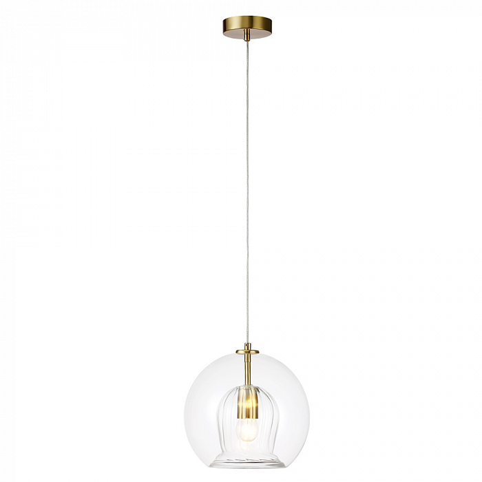 Светильник Crystal Lux LUISA SP1 BRASS/TRANSPARENT