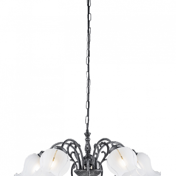 Люстра подвесная Sfera Sveta 85642/5A BK+SILVER