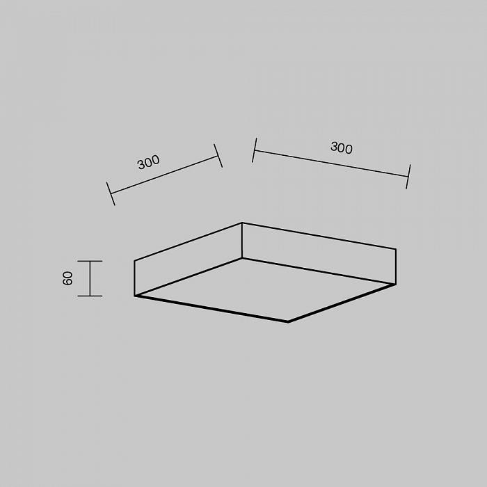 Светильник Technical C032CL-36W4K-SQ-B