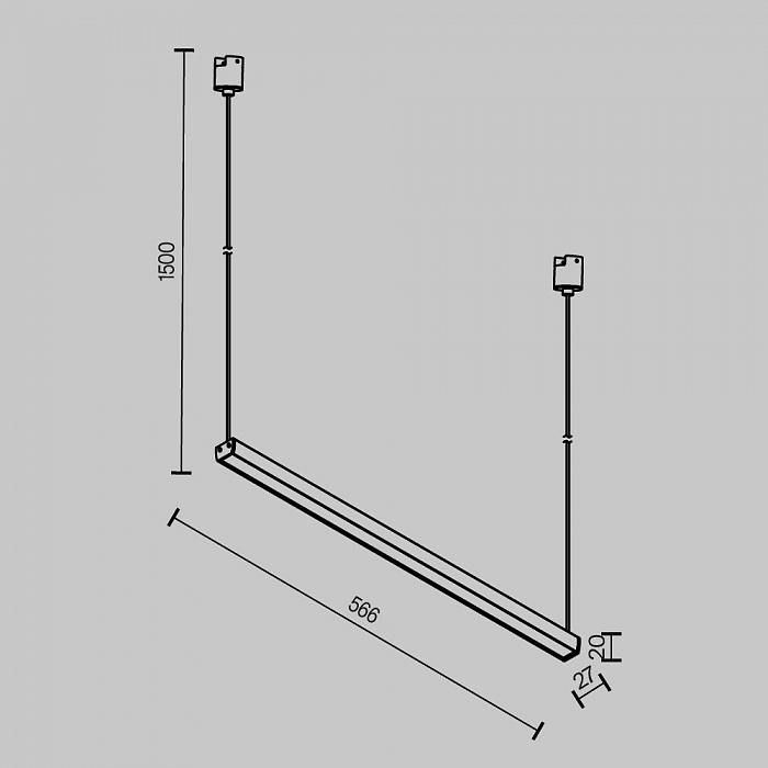Трековая система Technical TR170-1-26W3K-B
