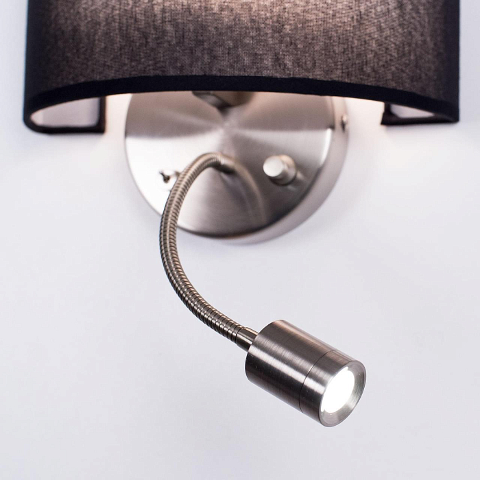 CL704305 Декарт Круг Хром.Мат+Черн. Св-к Наст. Бра светодиодное  CL704305