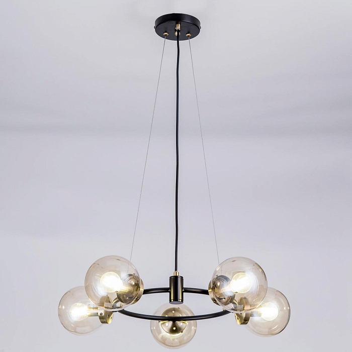 CL105155 Планета Черн+Дымч. Св-к Люстра Люстра подвесная  CL105155