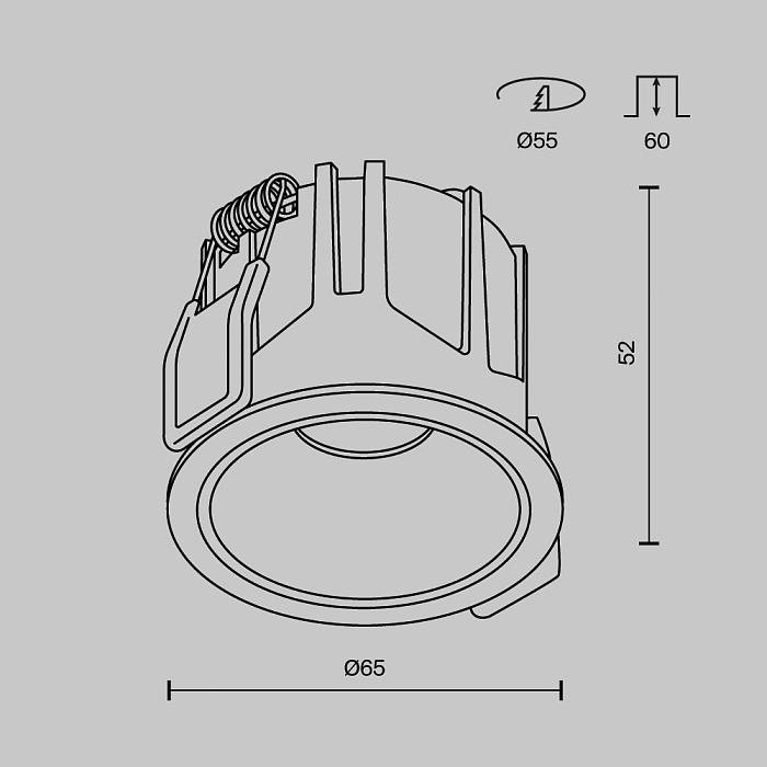 Светильник Technical DL043-01-10W2.7K-RD-B