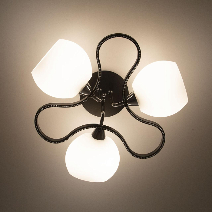 CL131132 Октава Темный+Хром Люстра Люстра потолочная  CL131132