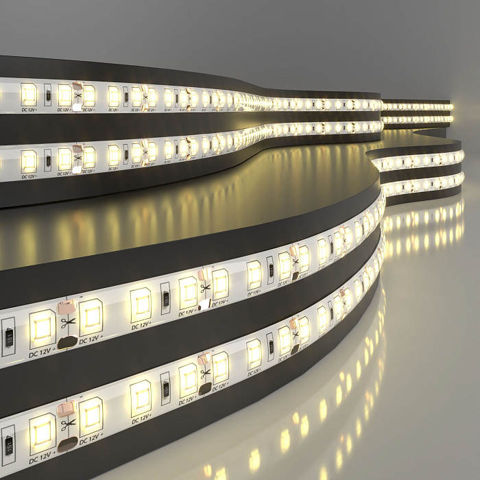 Светодиодная лента Elektrostandard Лента светодиодная 12V 9,6W 120Led 2835 IP65 теплый белый, 5м
