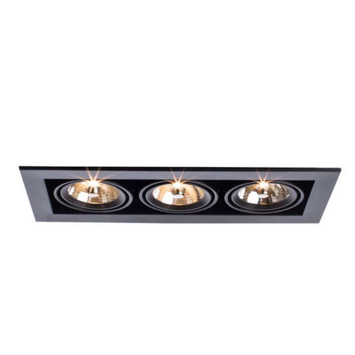 Спот встраиваемый ARTE LAMP A5930PL-3BK