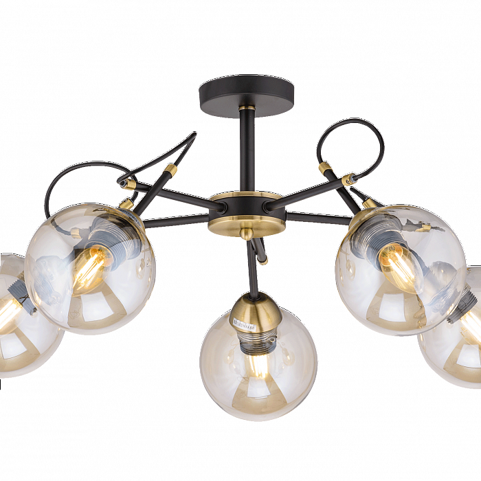 Люстра Sfera Sveta 40318MD/5 MBK+AB