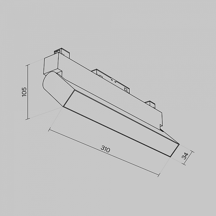 Трековая система Трековый светильник Technical TR013-2-20W3K-W