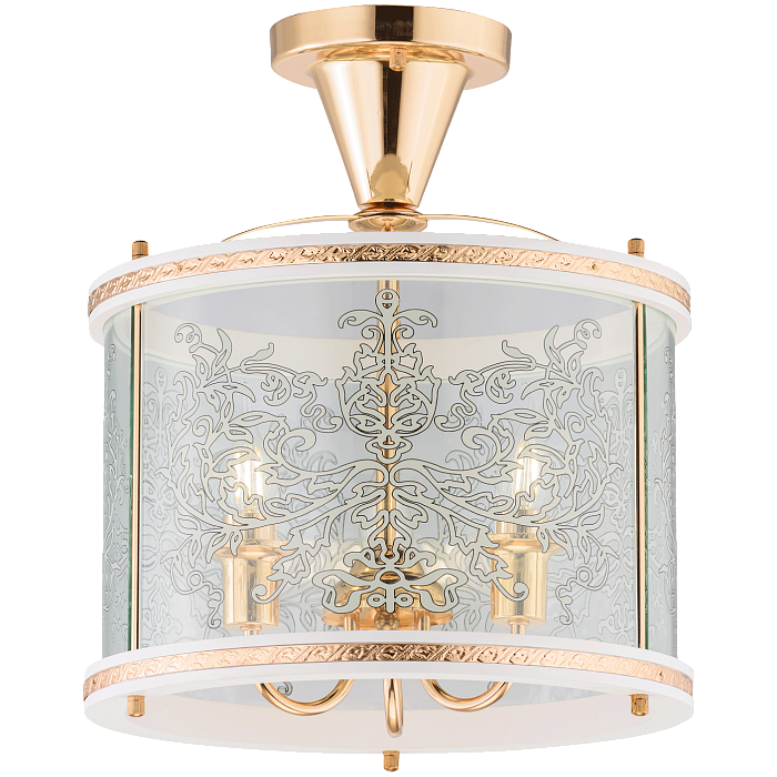 Люстра потолочная Sfera Sveta 85650/3C WHITE+GOLD