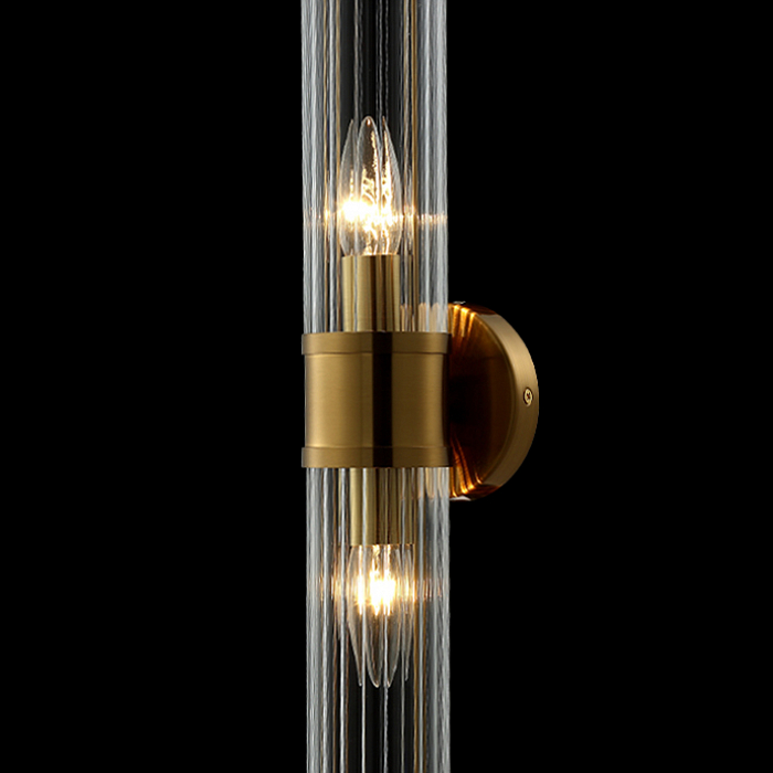 Бра на 2 лампы Crystal Lux SANCHO AP2 BRASS