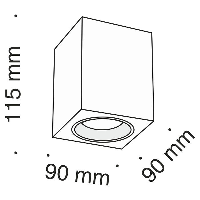 Светильник накладной Technical C013CL-01B
