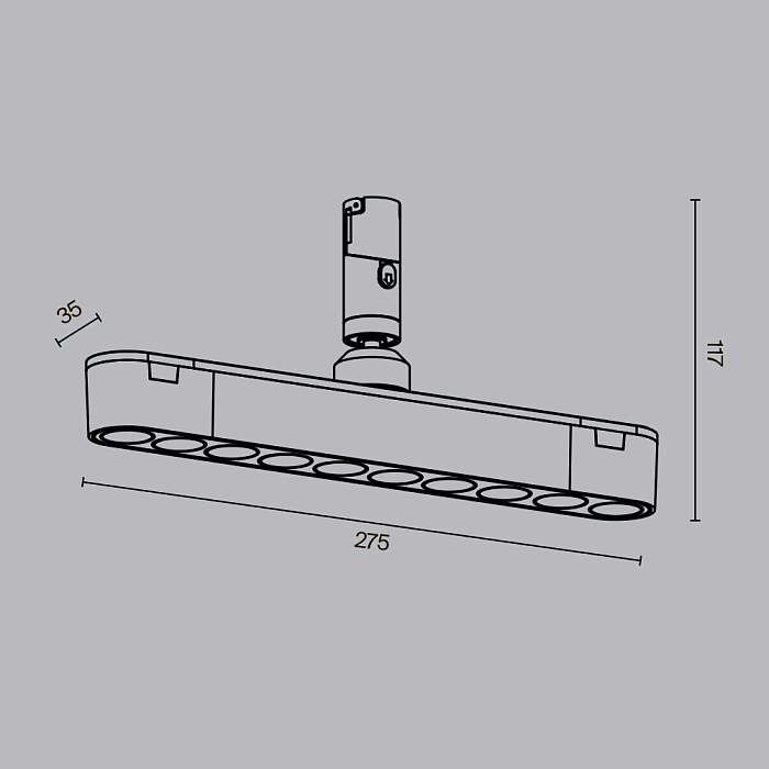 Трековая система Technical TR203-1-10W3K-S-B