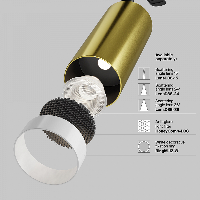 Светильник Technical C055CL-L12W4K-W-BS