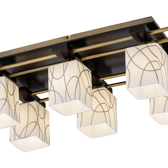 Люстра потолочная Sfera Sveta 85662/6C AB+RED