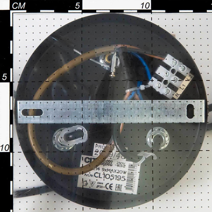 CL105195 Планета Черн+Дымч. Св-к Люстра Люстра подвесная  CL105195