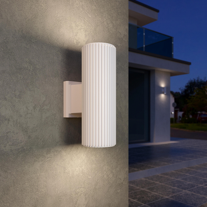 Уличный светильник настенный Elektrostandard 1403 TECHNO песочно-белый