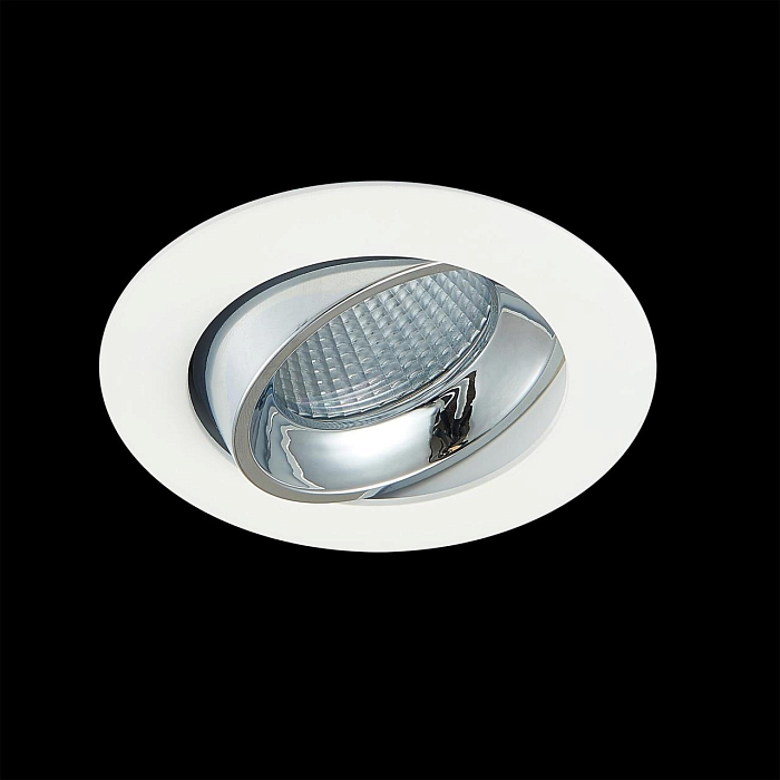 CLD001NW1 Альфа Бел+Хром Св-к Встр. LED 7W*3500K Светильник  CLD001NW1
