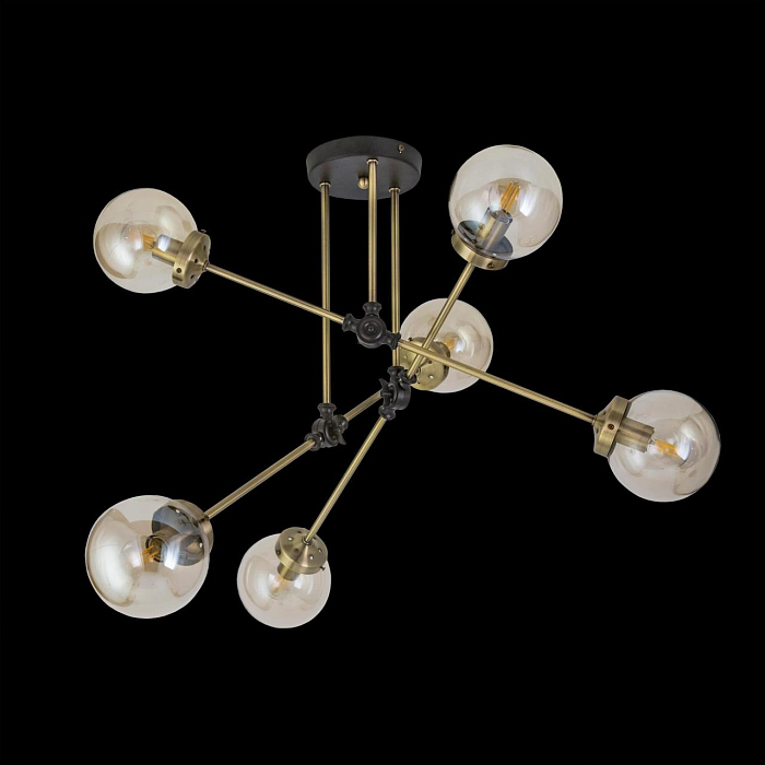 CL105165 Планета Черн+Дымч. Св-к Люстра Люстра на штанге  CL105165