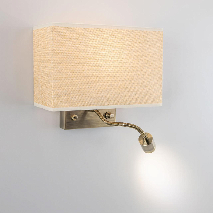 CL704303 Декарт Стар.Бронза+Песочный Св-к Настенны Бра светодиодное  CL704303